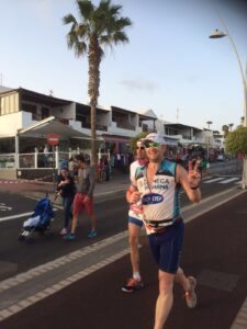 Marc during the final marathon leg