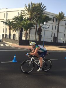 Marc Taylor - during the 112 mile cycle 