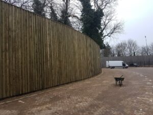 Finished acoustic fence