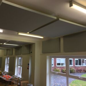 wall panels in a school